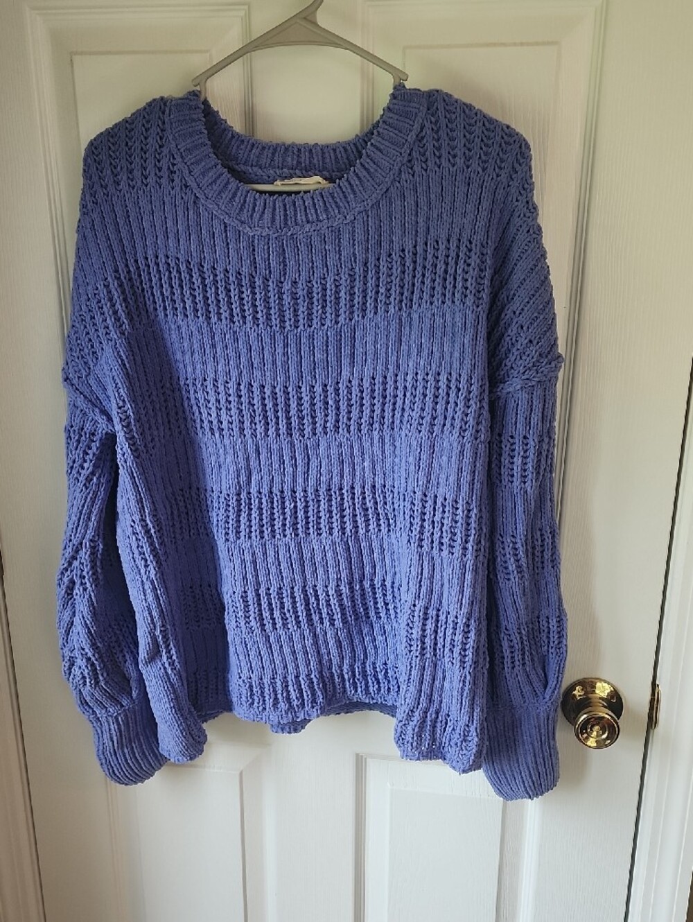 Light Periwinkle Knit Crewneck Sweater